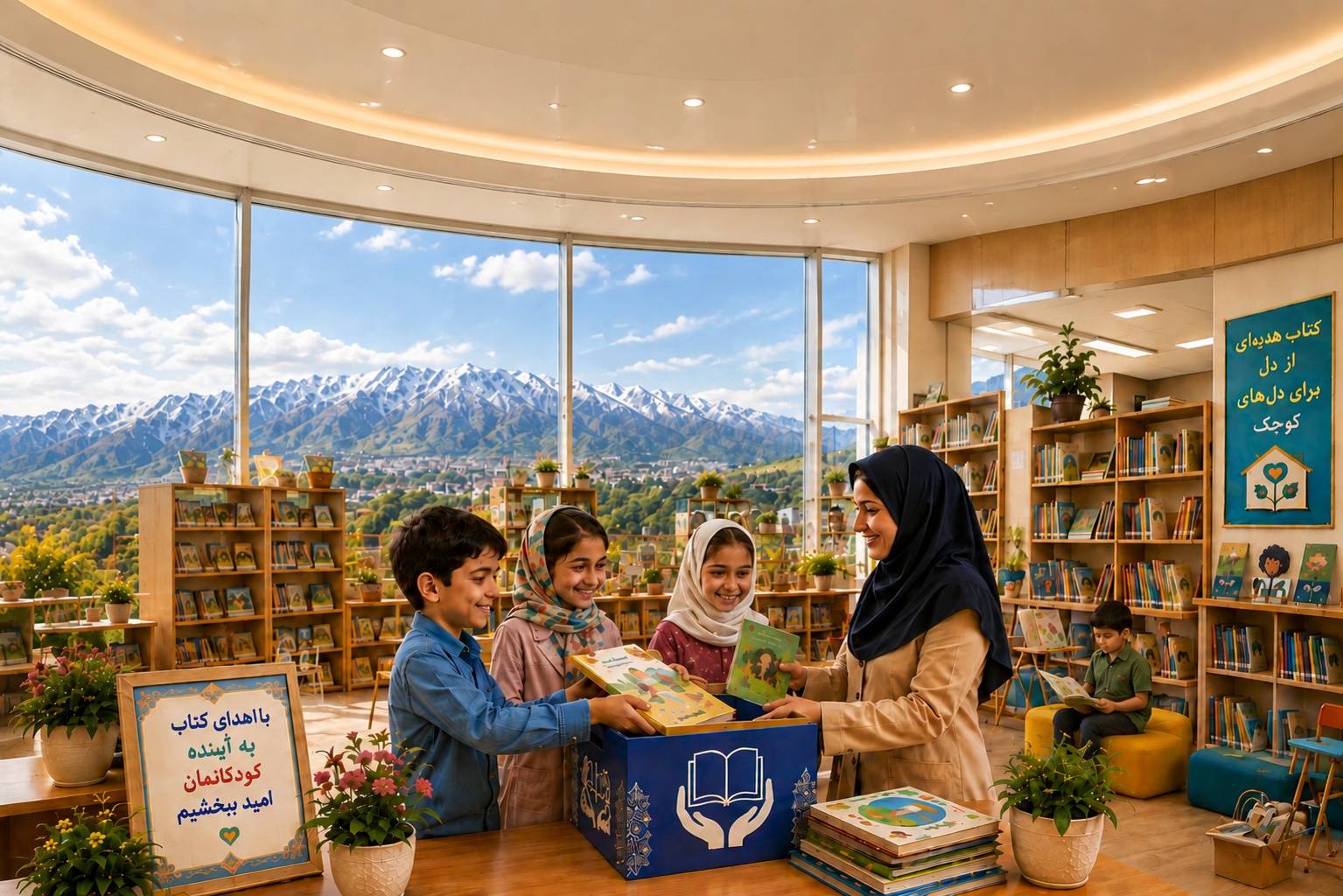 پویش اهدای کتاب کودک و نوجوان به کتابخانه‌های عمومی استان همدان