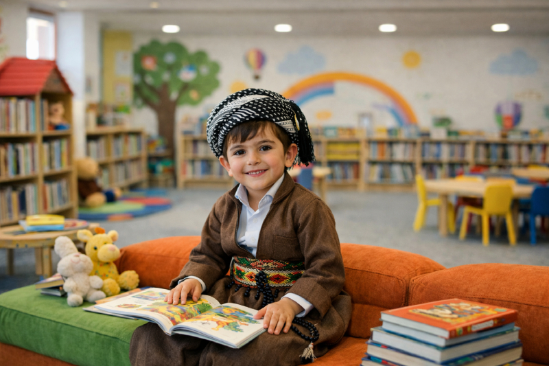 ڕێکخستن،دابین کردن و کڕینی کتێبی منداڵان و مێرمنداڵان بە زمانی کوردی